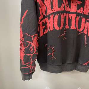 Hot Sale Top Quality 100% Cotton Zip up Hoodies Heavyweight Print Streetwear <b>Men's</b> Clothing Mixed Emotions <b>Hoodie</b> for <b>Men</b> - Product Image 5