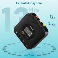 Adaptador Bluetooth Portátil 1Mii B06HD+ con Pantalla OLED, DAC de Audio HiFi, Receptor Bluetooth 5.1 LDAC para Altavoces de Coche y Auriculares