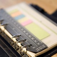 Organisateur de journal de 7 pouces, carnet de notes A6, classeur à 6 anneaux, feuille de protection transparente flexible