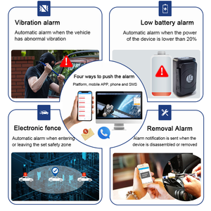 Dagps 4G Vệ Tinh Tài Sản GPS Mạnh Mẽ Từ Tính SOS Xe Chống Mất <span class=keywords><strong>Tracker</strong></span> Cho Xe 5000MAh Lớn Pin Định Vị Dài Chờ - Product Image 6