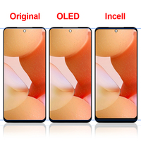 Ersatzteil Touchscreen OLED TFT Original Note 10S mit Rahmen Note 10 4G LCD-Display für Xiaomi Redmi M2101K7A M2101K7AG