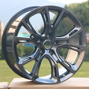 22x9 pouces pour roues de style SRT couleur noir brillant convient pour Jeep Grand Cherokee Overland Wrangler <span class=keywords><strong>Sahara</strong></span> Rubicon Commander 5x127 - Product Image 4