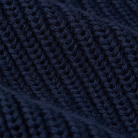 Vente en gros de sweat-shirts à capuche en tricot pour hommes, fermeture éclair sur le devant, pull en tricot bleu marine, fabrication OEM
