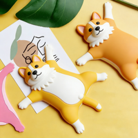 Sous-verre en silicone motif animal, dessin animé, support de tasse universel antidérapant pour table