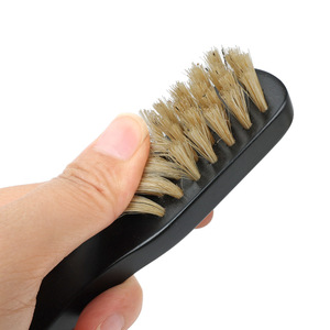 <b>Shoe</b> Brush Set 2 Pieces Horse Hair <b>Soft</b> Bristle For <b>Shoe</b> Cleaning And Dust Removal Modern Simple Design - Product Image 3