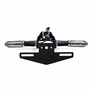 Supporto per Targa Moto <span class=keywords><strong>Pieghevole</strong></span> in Metallo per Coda Corta, Adatto per Moto Personalizzate e Kawasaki Ninja 400 - Product Image 3