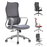 Chaise de bureau ergonomique à soutien lombaire professionnel avec réglage multifonction pour conférence/usage administratif