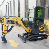 Mini-excavatrice hydraulique diesel EACHAN CE EPA Engine 1,8 tonne, petite pelle pour travaux agricoles, rénovation de cour, micro-pelle pour la maison