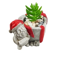 Pots de fleurs miniatures en ciment pour la décoration de Noël, design tendance, pour la maison et le jardin