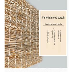 Rideau en roseau sur mesure, décoration de rideau en herbe, pare-soleil, <span class=keywords><strong>balcon</strong></span> extérieur, rideau en roseau du sol au plafond - Product Image 5