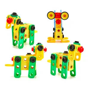 POTENTIAL Custom Wholesale Hot plastic toy multiple transformation building brick blocks