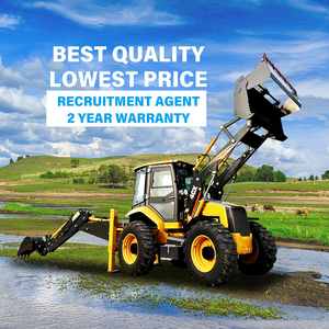 Miễn phí vận chuyển 4WD backhoe Excavator retroexcacavadora 4x4 máy kéo loader backhoe DIESEL EPA động cơ mini backhoe loader - Product Image 5