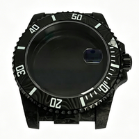 Boîtier en céramique noire, module de rechange, mouvement automatique, pièces de montre