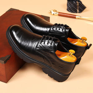 Chaussures habillées pour hommes à lacets, style britannique, à semelle épaisse, pour le travail quotidien, collection 2026, vente chaude - Product Image 1