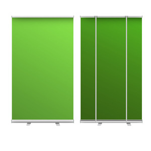 Bannière enroulable légère de 110*190cm avec <span class=keywords><strong>écran</strong></span> vert et supports en aluminium en polyester durable - Product Image 1