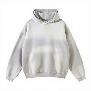 Sweat-shirt à capuche pour homme, couleur unie, en molleton, coupe classique, décontracté, pour l'automne, 100% coton, tricoté, respirant, sans doublure - Product Image 5