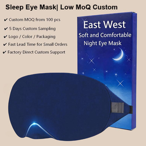 Masque de sommeil occultant personnalisé avec design de nez en cartilage réglable pour les voyages et les siestes au bureau - Product Image 1
