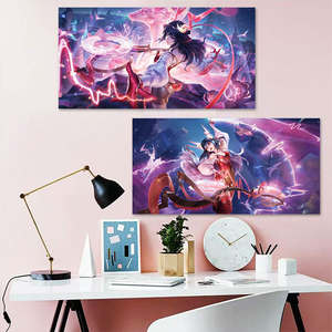 Póster de Honor Kings, Adhesivo de Pared, Papel PP Autoadhesivo, <span class=keywords><strong>para</strong></span> Dormitorio de Estudiantes, Extra Grande, <span class=keywords><strong>Mulan</strong></span>, Masha, Juego de Alta Definición - Product Image 3