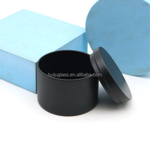 Velas de metal sin costura de 4oz y 8 oz impresas personalizadas, contenedores de hojalata vacíos, tarros de hojalata de viaje, latas de velas negras mate - Product Image 2
