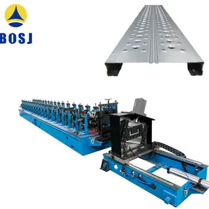 Petit pain en acier de planche d'échafaudage de promenade formant la chaîne de production panneau d'échafaudage faisant la machine