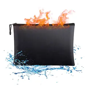 最佳A4安全袋超大文件钱夹硅胶涂层防火防水文件防火容器
