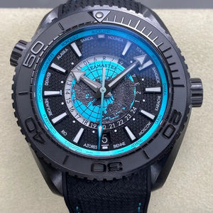 Reloj Mecánico de Lujo de Super Calidad, Resistente al Agua, 45.5mm, Movimiento VS Factory 8938, Cerámica Negra, Worldtimer GMT - Product Image 1