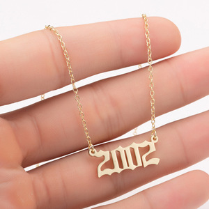 Collar de Cadena de Eslabones de Hoja de Arce de Acero Inoxidable al por Mayor, Personalizado para Hombres y Novios, Chapado en <span class=keywords><strong>Oro</strong></span>, Regalo de Boda y Compromiso - Product Image 4