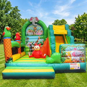 WINSUN Commercial Kids <b>Inflatable</b> Sport Play Park Trampoline with PVC Customizable Color Logo Easy Setup Lead-free Fireproof - Product Image 1