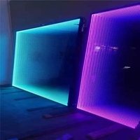 Miroir tunnel infini magique décoratif 3D sur mesure, jumbo, 2400*3200mm, en verre pour bars