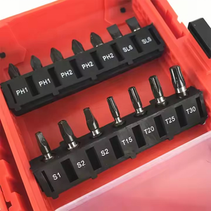 مجموعة براغي 28 ، S2 ، بمقبض ، صندوق بلاستيك شفاف ، أداة دوارة - Product Image 6