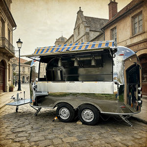 Mobile Kitchen Food Trailer Fast Food Truck <b>BBQ</b> Pit Coffee Cart Concession Trailer Fully Equipped Custom Design Food Trucks - Product Image 5