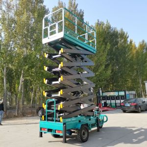 Camioneta Elevadora de Alta Calidad de 8 Metros para Instalación y Mantenimiento de Alumbrado Público, Triciclo con Plataforma Elevadora de Tijera - Product Image 3