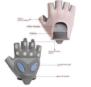 Guantes Deportivos Personalizados Wusi para Yoga, Gimnasio y Fitness, Unisex, para Entrenamiento con Pesas, Medios Dedos, Protección de Palma - Product Image 6
