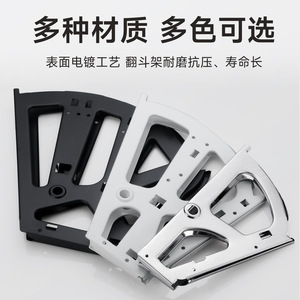 Stainless Steel Flip Top Cabinet <b>Bracket</b> For Shoe Rack Wall Mounted Behind Door Hardware Accessory - Product Image 5