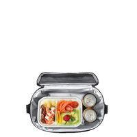 Glacière isotherme portable Oxford pour pique-nique, plage et voyage, avec poignée en aluminium, étanche, pour garder les aliments frais