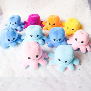 Peluche Pieuvre Réversible Kawaii en Gros, Super Douce avec Rembourrage en Coton PP pour Anniversaire ou Soulagement du Stress - Product Image 6