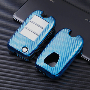 เคสฝาครอบกุญแจรถยนต์ทำจากคาร์บอนไฟเบอร์ TPU แบบนิ่มสำหรับ Roewe RX5 350 360 EI5 W5 EI6 RX3 RX8 <span class=keywords><strong>ZS</strong></span> <span class=keywords><strong>MG</strong></span> 6พวงกุญแจกระเป๋า - Product Image 3