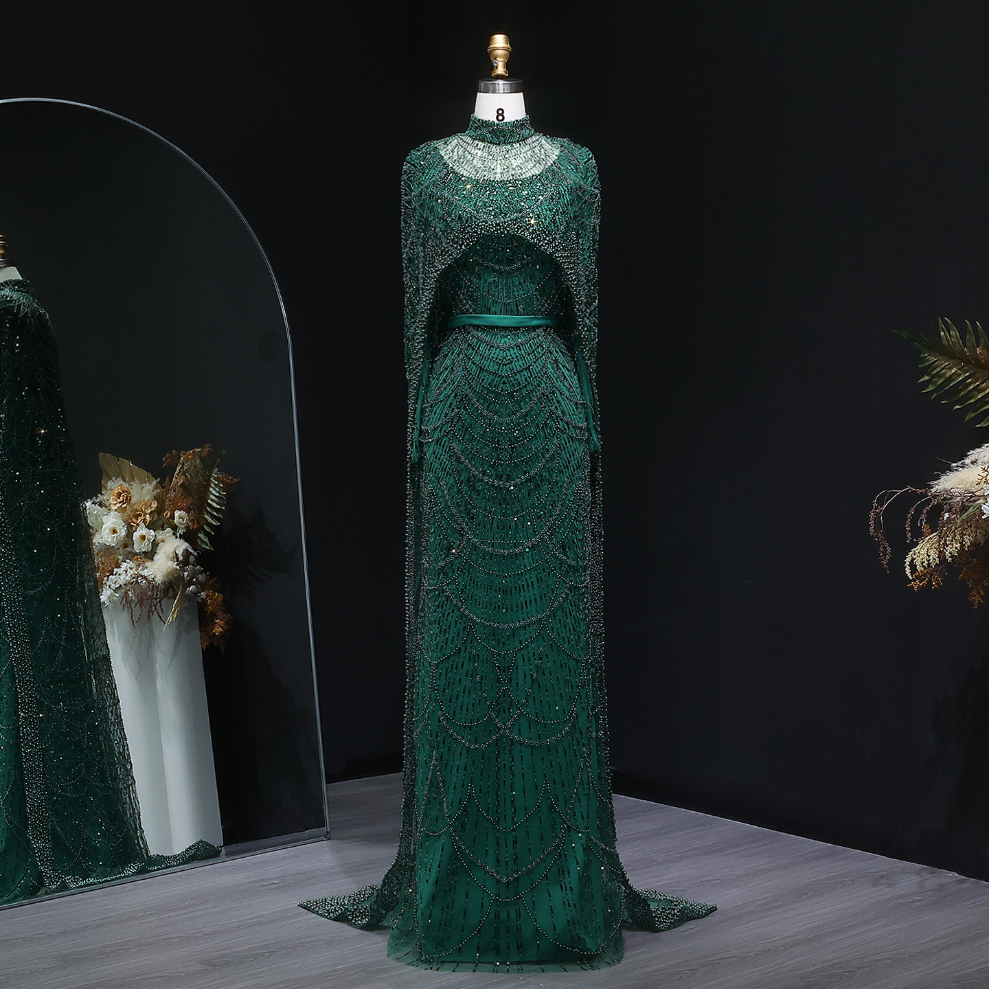 Emerald Green Long Dress - 2025 New Design Style