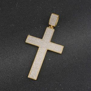 Collier Croix de Jésus Bling Bling Micro-Pavé CZ, Bijou Rap Simple et Tendance, Vente Chaude - Product Image 2