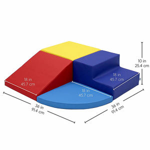 Lớn Mềm Xây Dựng Gạch Bọt Xây Dựng Khối Thiết Lập Trẻ Mới Biết Đi Bò Leo Mềm Chơi Trượt Bước Chơi Thiết Lập - Product Image 4