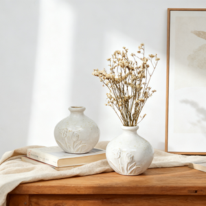 Venta al por Mayor de Jarrones de Porcelana Personalizados, Jarrón Blanco para Flores, Jarrón de Porcelana Rústico para Decoración de Mesa de Salón con Flores Secas - Product Image 6