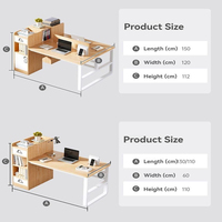Escritorio de Computadora de Madera Extensible, Moderno y Compacto, con Almacenamiento Oculto para Oficinas Pequeñas y Espacios de Trabajo en Casa