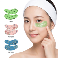 Nouveauté : Masque pour les yeux en silicone 100 % alimentaire, réutilisable, patch sous les yeux pour les cernes et les ridules, logo personnalisé disponible