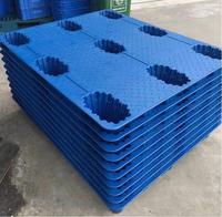 Paleta de HDPE de Alta Resistencia Reutilizable, Paleta de Plástico de 9 Patas Moldeada por Soplado para Manejo de Mercancías en Almacenes