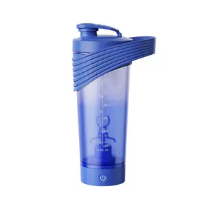 Custom Sport Water Bottle Tritan Automatic Electric Smart Portable Rechargeable Mixer Protein Shaker Water Bottles With Lip
