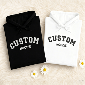 Felpe con Cappuccio Oversize Premium in Cotone 100% con Ricamo 3D Artistico Personalizzato per Uomo e Donna - Product Image 3