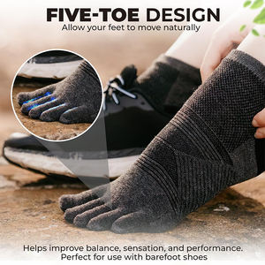 Merino Wool Five Toe <span class=keywords><strong>Socks</strong></span> para homens e mulheres - Product Image 4