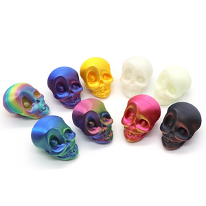 Aimant de réfrigérateur en forme de crâne imprimé en 3D, décoration d'Halloween, accessoire de fête, jouet créatif, matériau PLA, cadeau durable - Product Image 4