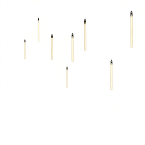 Set di 8 luci meteoriche in plastica bianco caldo di medie dimensioni per illuminazione per feste - Product Image 1