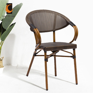 Venta directa del fabricante jardín al aire libre moderno de mimbre <span class=keywords><strong>Bistro</strong></span> <span class=keywords><strong>Frances</strong></span> de sillas de comedor - Product Image 1